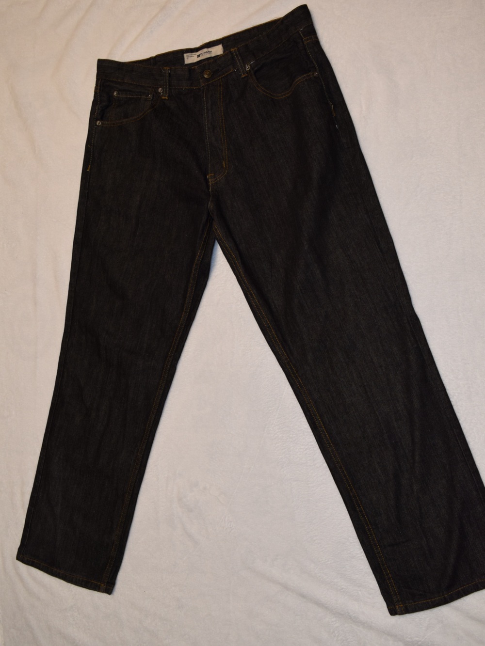 PJ Mark Mens Dark Wash Denim Jeans Size 38x34 Straight Leg